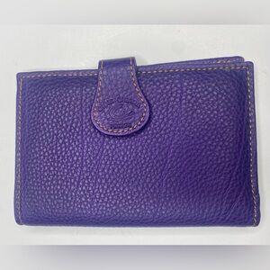 Gioia Chiara Firenze Purple Italian Leather Wallet Made in Florence